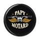 Cabochon Résine - papy motard