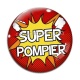 Cabochon Verre - super pompier