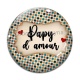 Cabochon Verre - papy d'amour