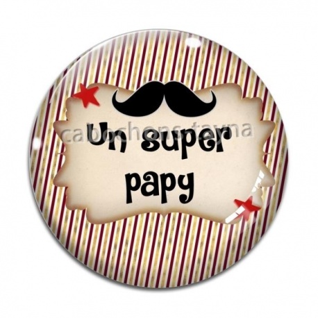 Cabochon Verre - un super papy