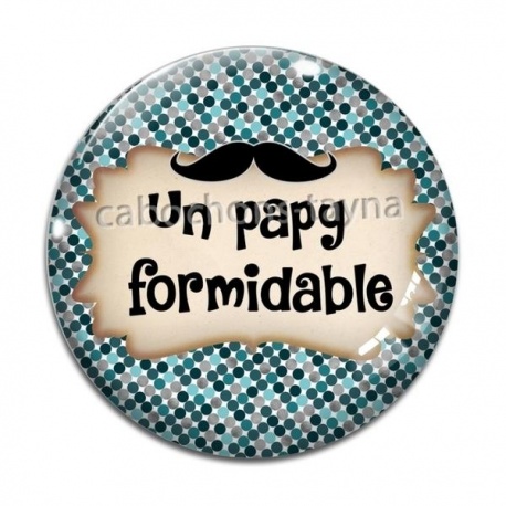 Cabochon Verre - un papy formidable