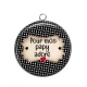 Pendentif Cabochon Argent - pour mon papy adoré