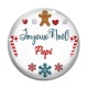 Cabochon Verre - joyeux noël papi