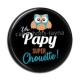 Cabochon Résine - papy super chouette