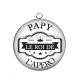 Pendentif Cabochon Argent - papy roi de l'apéro