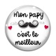 Cabochon Verre - mon papy c'est le meilleur