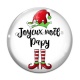 Cabochon Verre - joyeux noël papy
