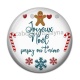 Cabochon Résine - joyeux noël papy on t'aime
