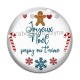 Cabochon Verre - joyeux noël papy on t'aime