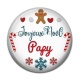 Cabochon Résine - joyeux noël papy