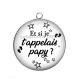 Pendentif Cabochon Argent - et si je t'appelais papy