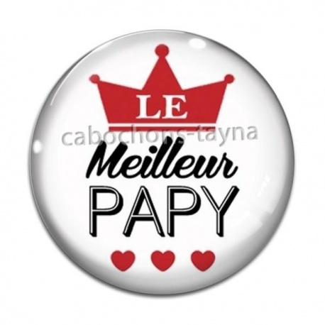 Cabochon Verre - meilleur papy