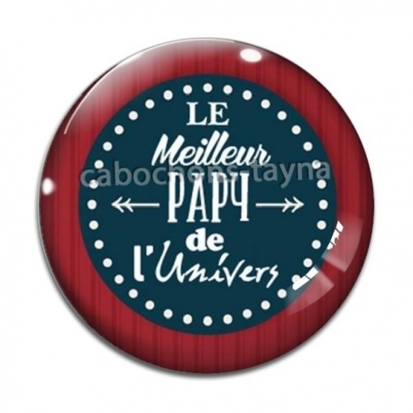 Cabochon Verre - meilleur papy
