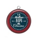 Pendentif Cabochon Argent - meilleur papy