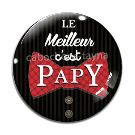Cabochon Verre - meilleur papy