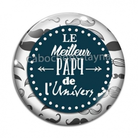 Cabochon Verre - meilleur papy