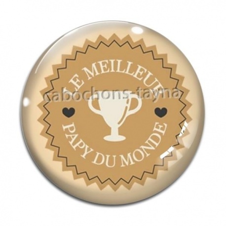 Cabochon Verre - meilleur papy