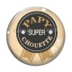 Cabochon Verre - papy super chouette