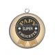 Pendentif Cabochon Argent - papy super chouette