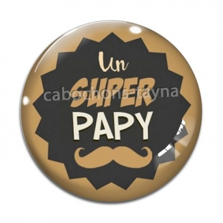 Cabochon Verre - un super papy