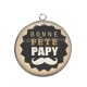 Pendentif Cabochon Argent - bonne fête papy