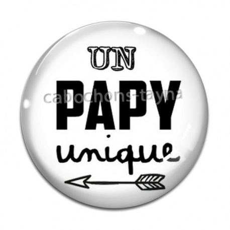 Cabochon Verre - un papy unique