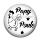 Cabochon Résine - papy poule
