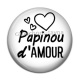 Cabochon Résine - papinou d'amour