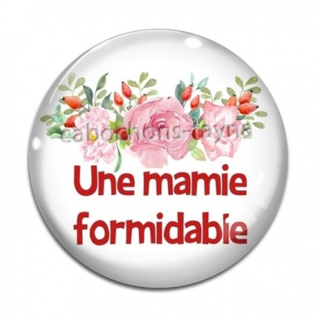 Cabochon Verre - une mamie formidable