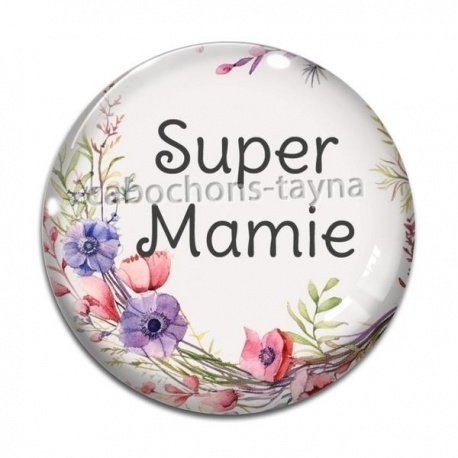 Cabochon Verre - super mamie