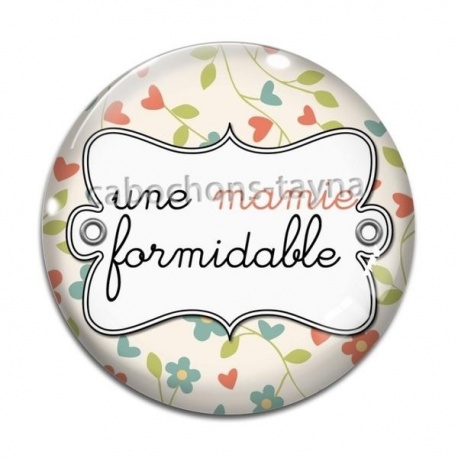 Cabochon Verre - une mamie formidable