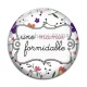 Cabochon Verre - une mamie formidable