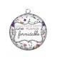 Pendentif Cabochon Argent - une mamie formidable
