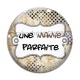 Cabochon Verre - une mamie parfaite
