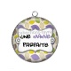 Pendentif Cabochon Argent - une mamie parfaite