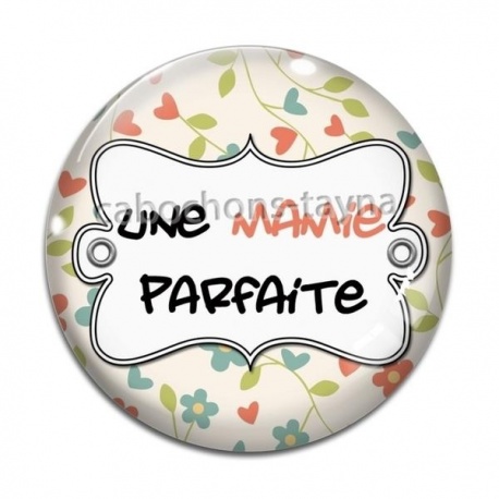 Cabochon Verre - une mamie parfaite