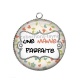 Pendentif Cabochon Argent - une mamie parfaite