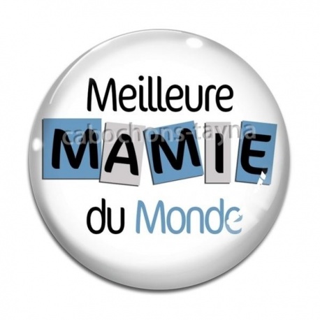 Cabochon Verre - meilleure mamie