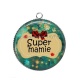Pendentif Cabochon Argent - super mamie