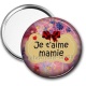 Miroir de poche - je t'aime mamie