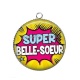 Pendentif Cabochon Argent - super belle s?ur