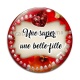 Cabochon Verre - une super belle fille