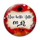 Cabochon Verre - une belle fille en or