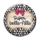 Cabochon Verre - super belle fille