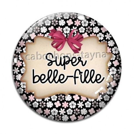 Cabochon Verre - super belle fille