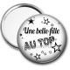 Miroir de poche - une belle fille au top