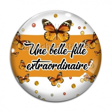 Cabochon Verre - une belle fille extraordinaire