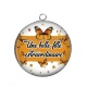 Pendentif Cabochon Argent - une belle fille extraordinaire