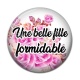 Cabochon Résine - une belle fille formidable
