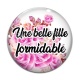 Cabochon Verre - une belle fille formidable